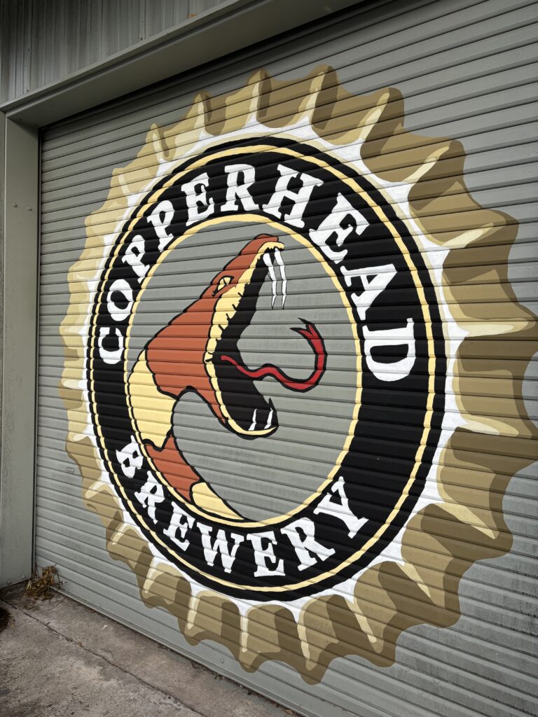 Copperhead Brewery brings plenty of beer. (Photo by Laura Landsbaum)