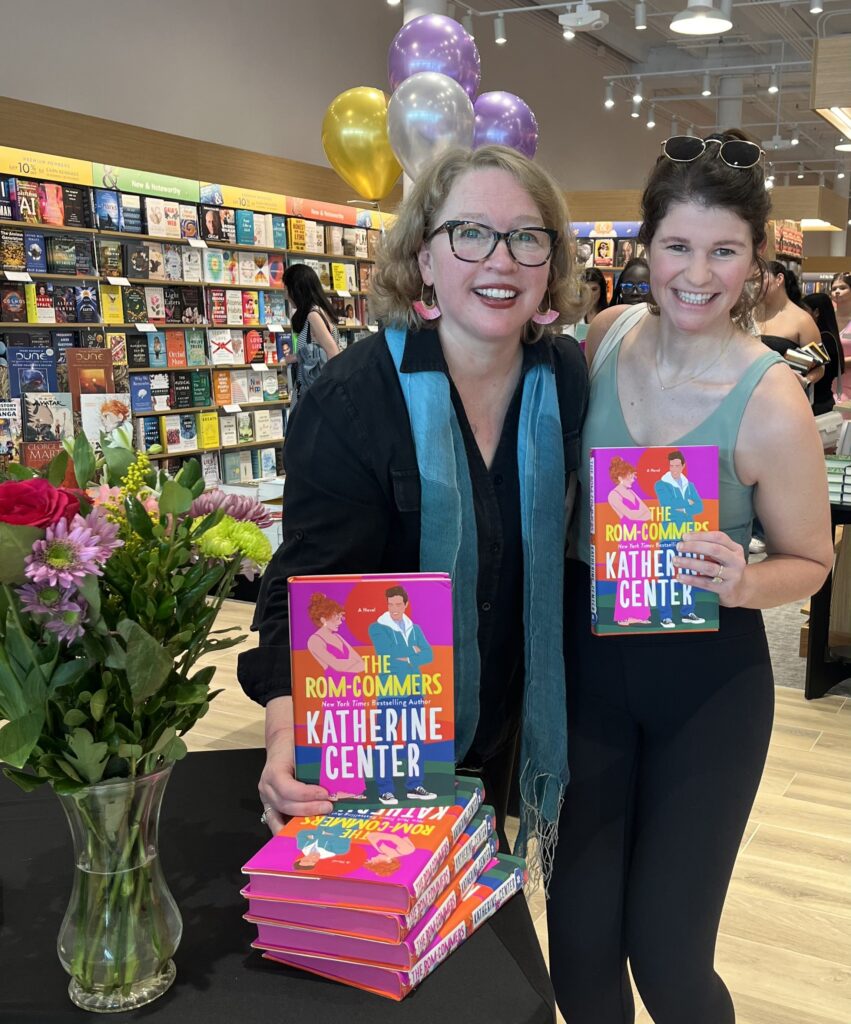 Katherine Center signs copies of her newest novel at the opening of a Houston location of Barnes & Noble. (Photo by Jenna Baer)