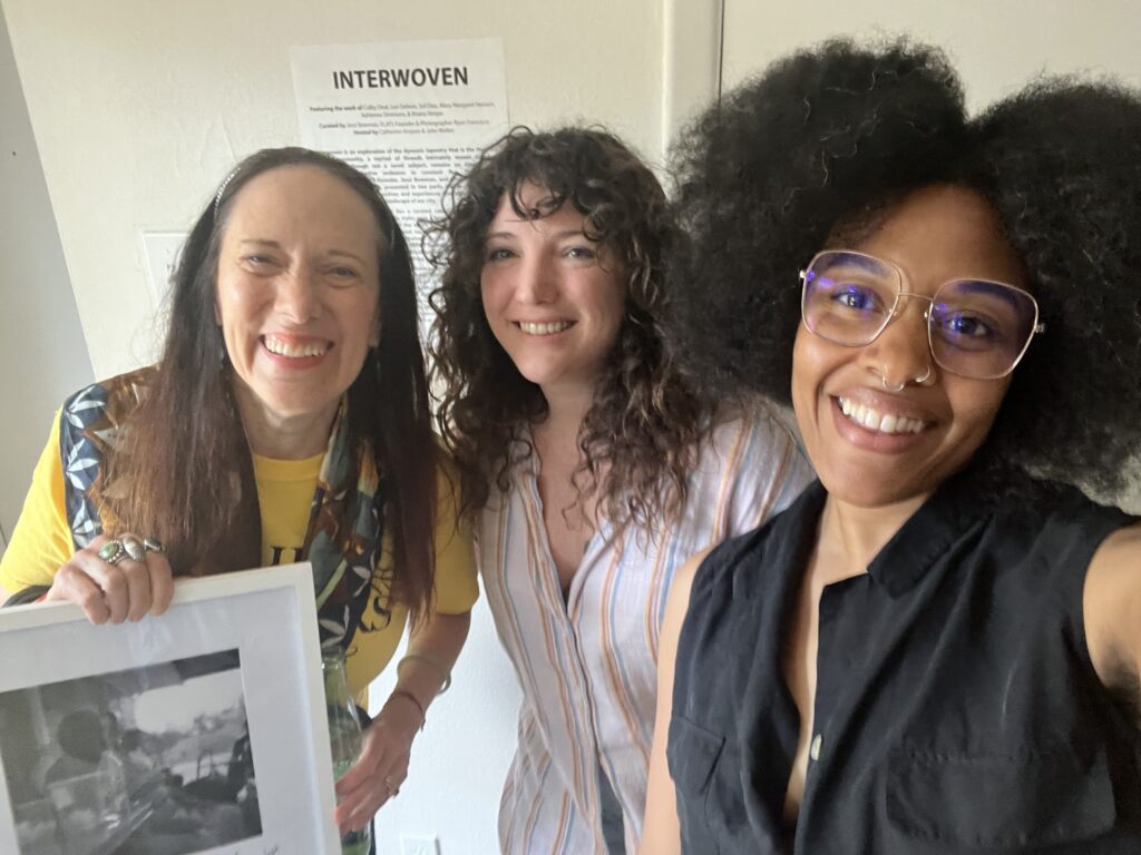 Catherine D. Anspon, Jessi Bowman, Ryan Francisco at FLATS' "Interwoven."