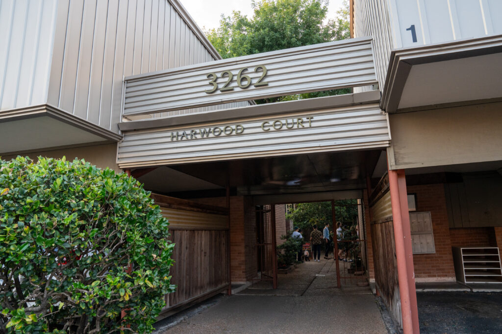 The historic Harwood Court Complex hosts FLATS' "Interwoven"(Photo by Alan Nguyen)