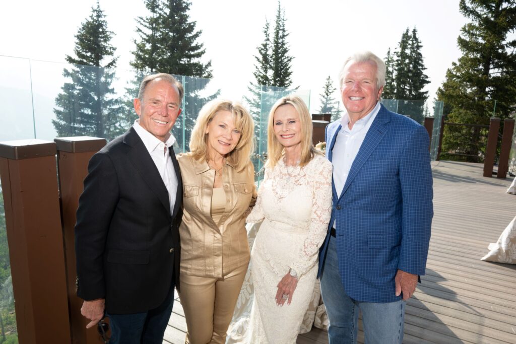Jerry & Lisa Simon, Jo Lynn and Gregg Falgout at the Memorial Hermann Foundation events in Aspen (Photo by Daniel Ortiz)