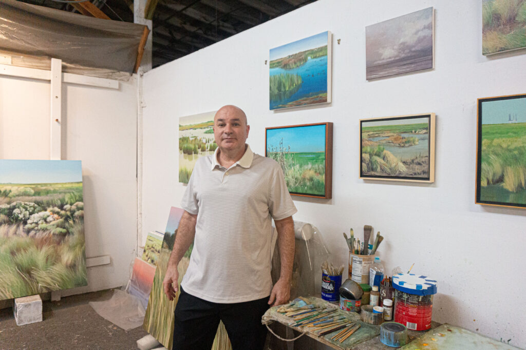 Ken Mazzu in his studio (Photo by Sofia Westerman) 