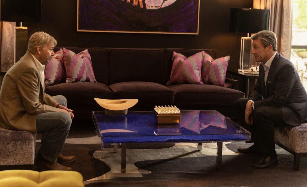 Billy Bob Thornton and Jon Hamm square off in "Landman."