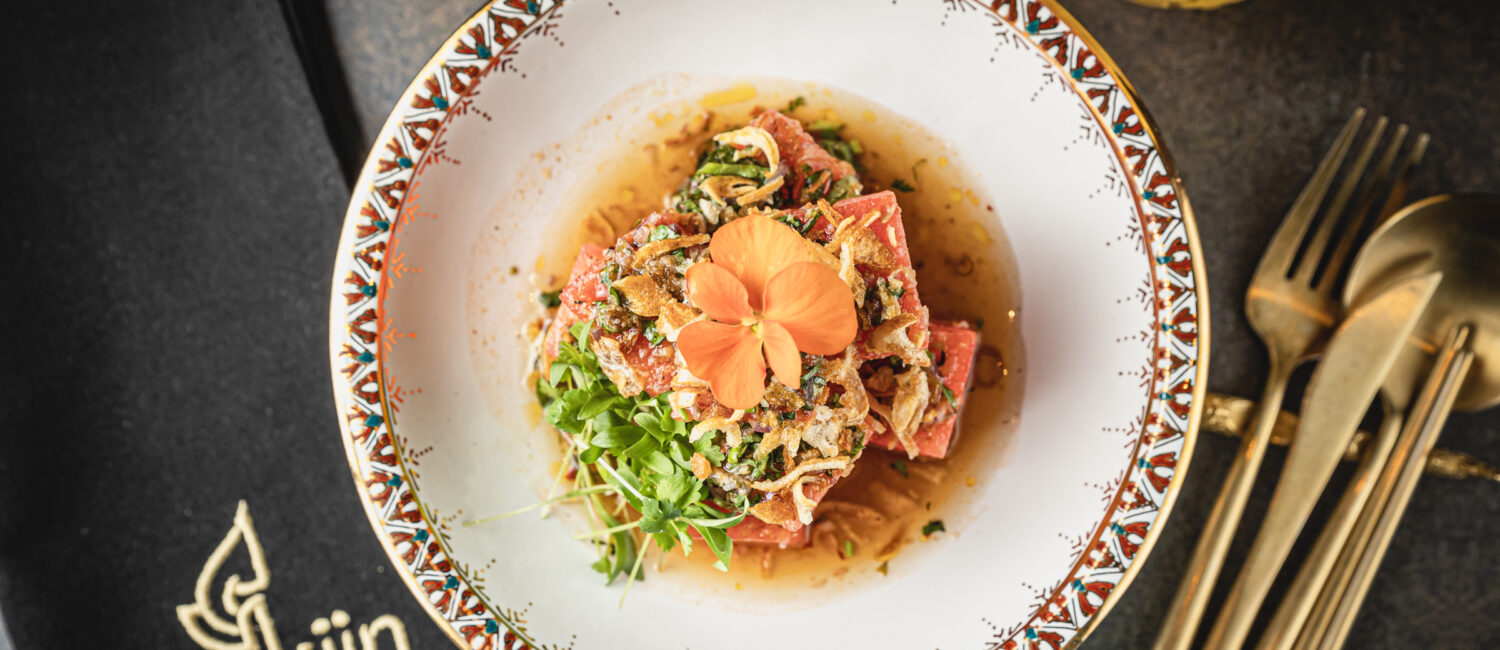 The summer salad served at the new Thai restaurant Makiin in River Oaks is part of Houston Restaurant Weeks. (Photo by Raydon Creative)