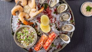 Seafood platter by chef John Tesar from his Michelin star Knife and Spoon in Orlando