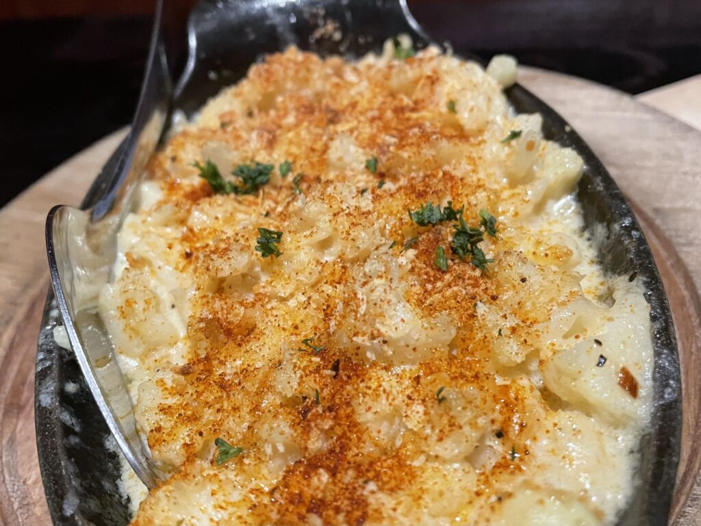 The coliflor de La Mancha gratinada is a creamy cauliflower gratin. (Photo by Courtney Dabney)