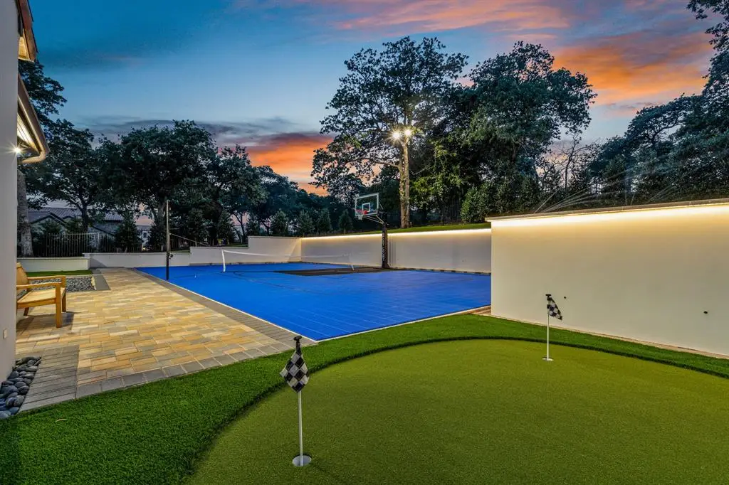 The sports court and putting green round out the recreational options.