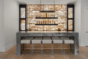 Westlake – 1901 Meadow View Court – The backlit onyx bar