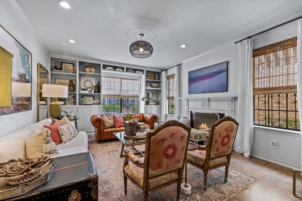 The living room is Brittany Cobb's favorite space in the West Highland Park townhome.