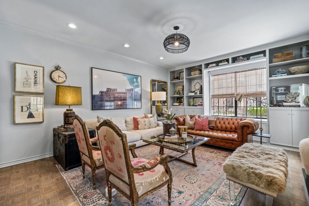 The living room is Brittany Cobb's favorite space in the West Highland Park townhome.