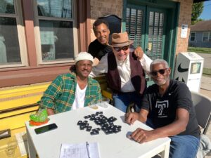 002 Rick Lowe _ Angelbert Metoyer- Ernesto Leon -Floyd Newsum _domino at RowHouses 2024