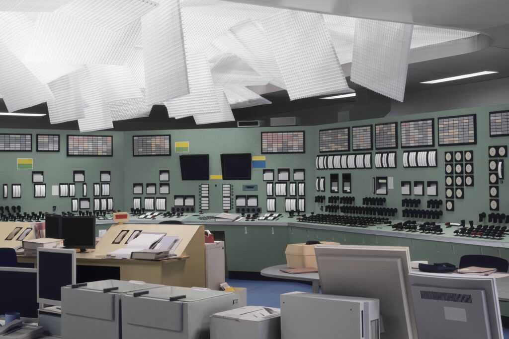 Thomas Demand’s “Control Room,” 2011. Chromogenic print. (Courtesy Thomas Demand Studio)