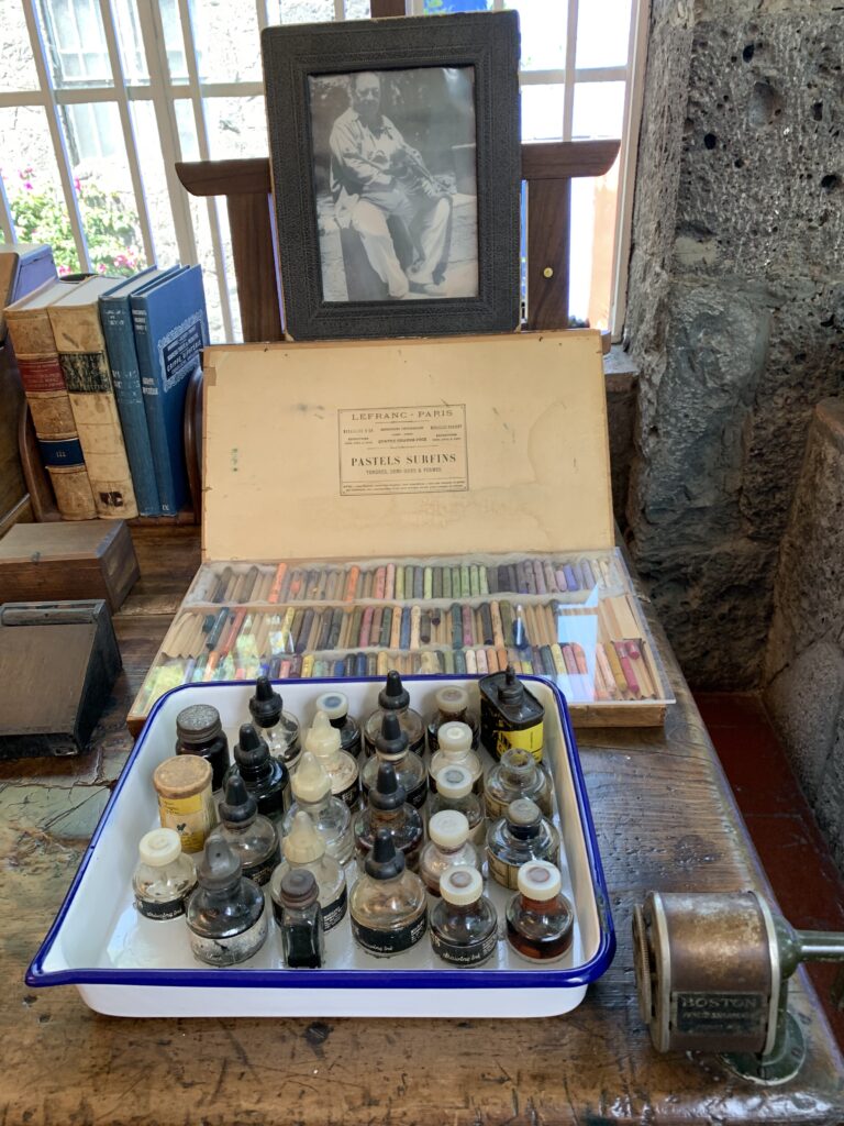 The artist’s paints