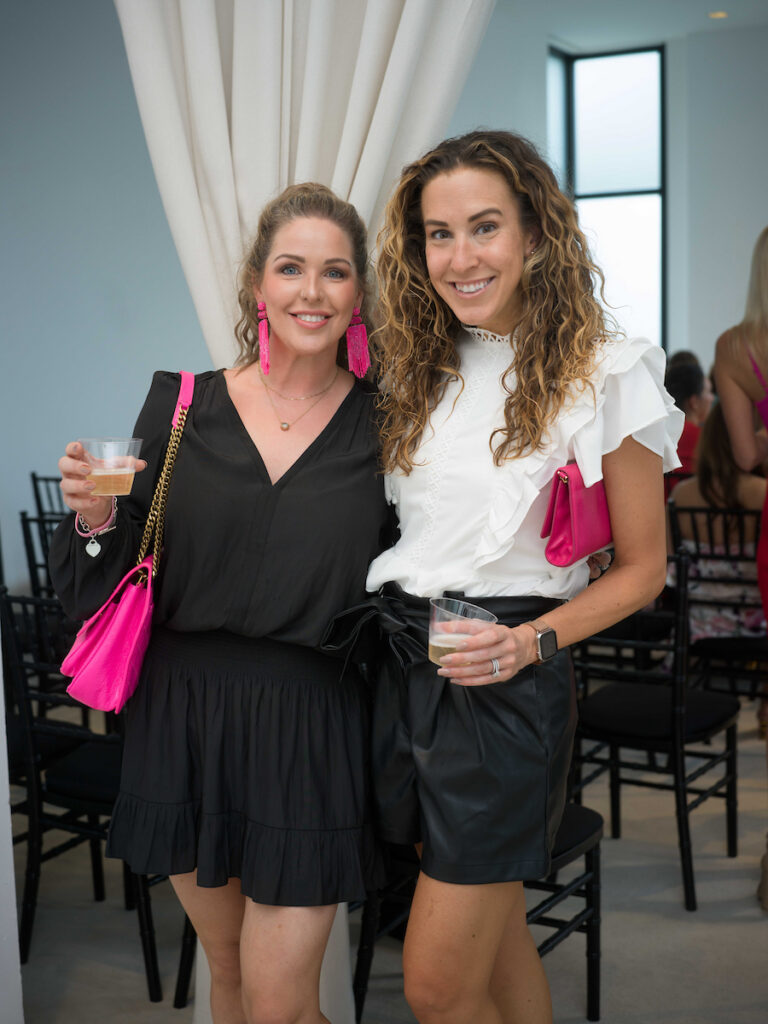 Hillary Graham and Kara Lewis make the scene as young professionals take over Tootsies. (Photo by Daniel Ortiz)