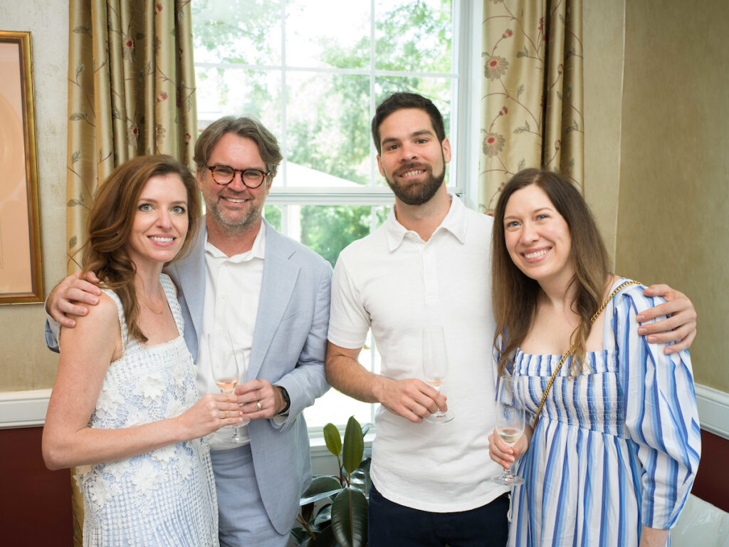 Anne Eubank, Charles Brown, Cody Edgeworth, Nicole Phillips at The  Houstonian Hotel's Battle of the Bubbles.  (Photo by Daniel Ortiz)