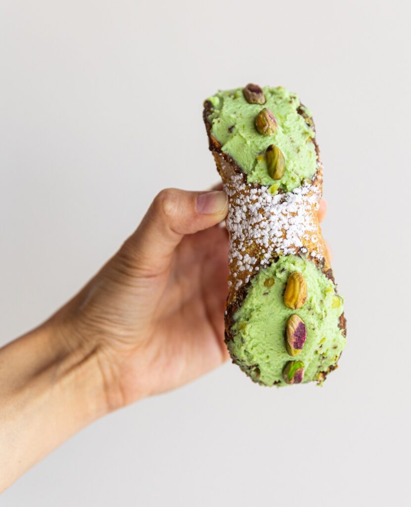 The Sicilian Baker pistachio cannoli is one option at the build-your-own Cannoli Bar.