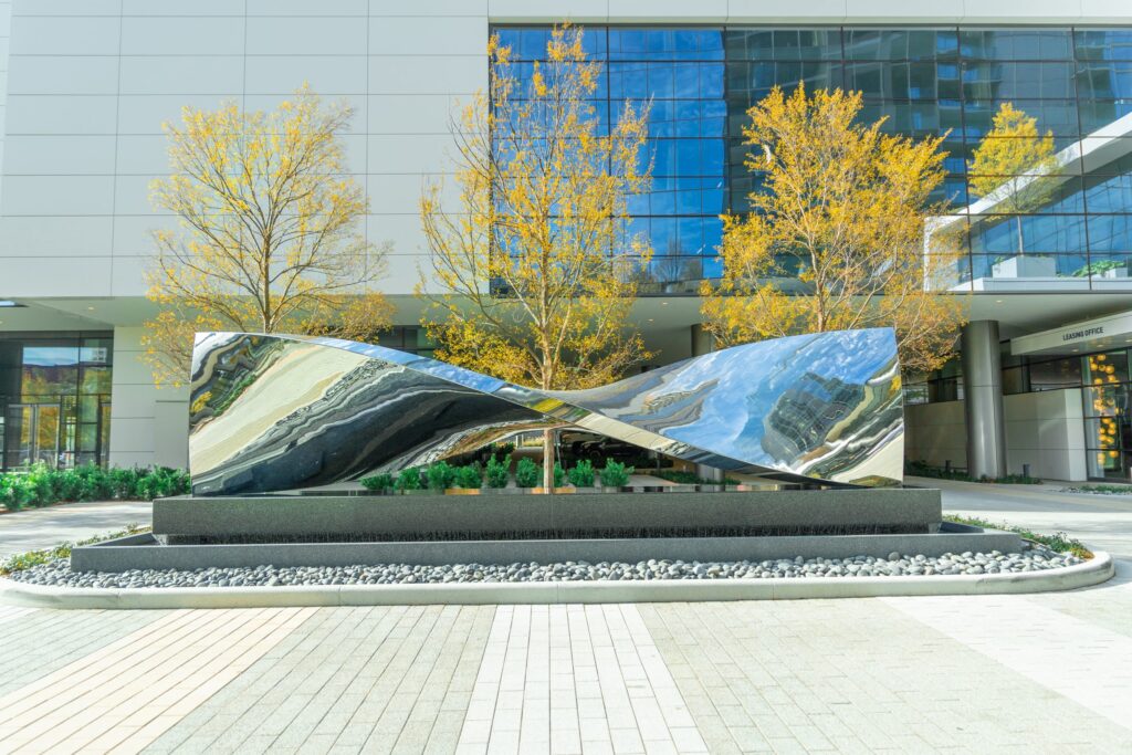 "Twist" was commissioned by Trammell Crow Company for Dallas' Park District.