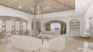 The Blue Magnolia Bridal Back Wall