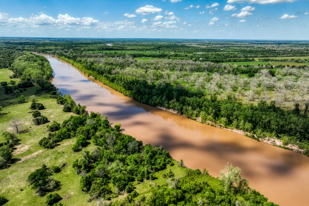 The 267 acres of Able Acres Farm and Ranch nestle against the Brazos River. (Photo by Jams Pharoan)