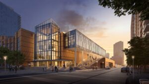 Convention Center Phase I – Rendering of the Southeast entrance