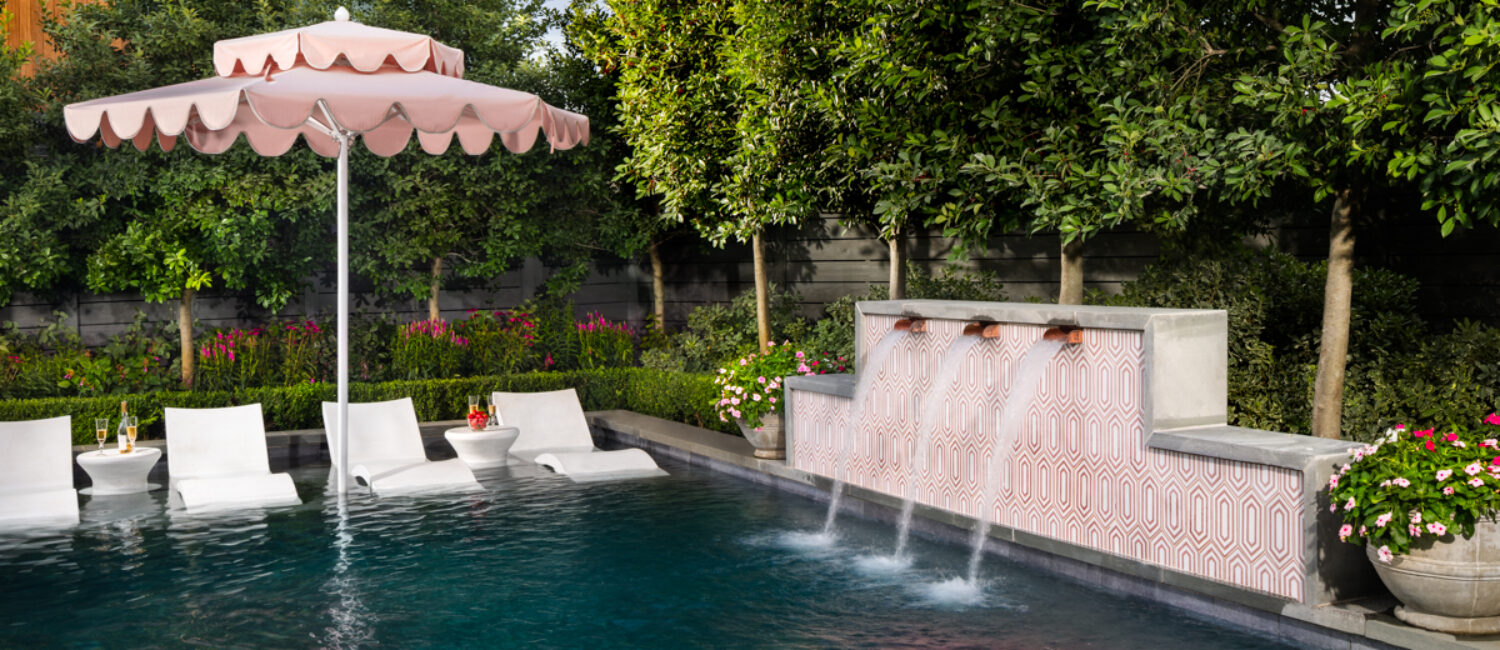 Dan Houchard backyard pool renovation dallas Dan Houchard backyard pool renovation dallas – palm springs inspired backyard in texas. (Photo by Jennifer Baker)