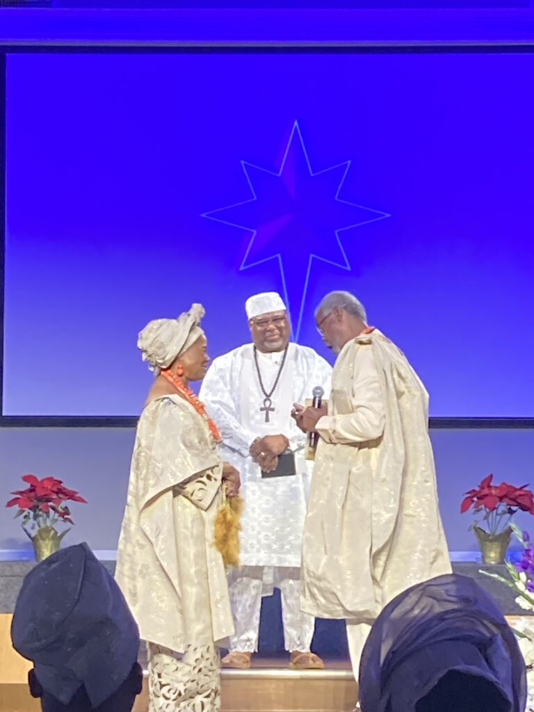 Janice and Floyd Newsum at their 50th anniversary wedding vow renewal ceremony. (Courtesy Lynn Goode)