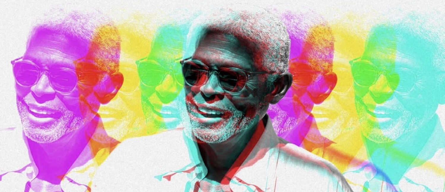 A colorful, psychedelic portrait of artist Floyd Newsum. Newsum taught art for almost five decades at the University of Houston-Downtown and was a co-founder of Project Row Houses in Houston’s Third Ward neighborhood. (Courtesy Project Row Houses)