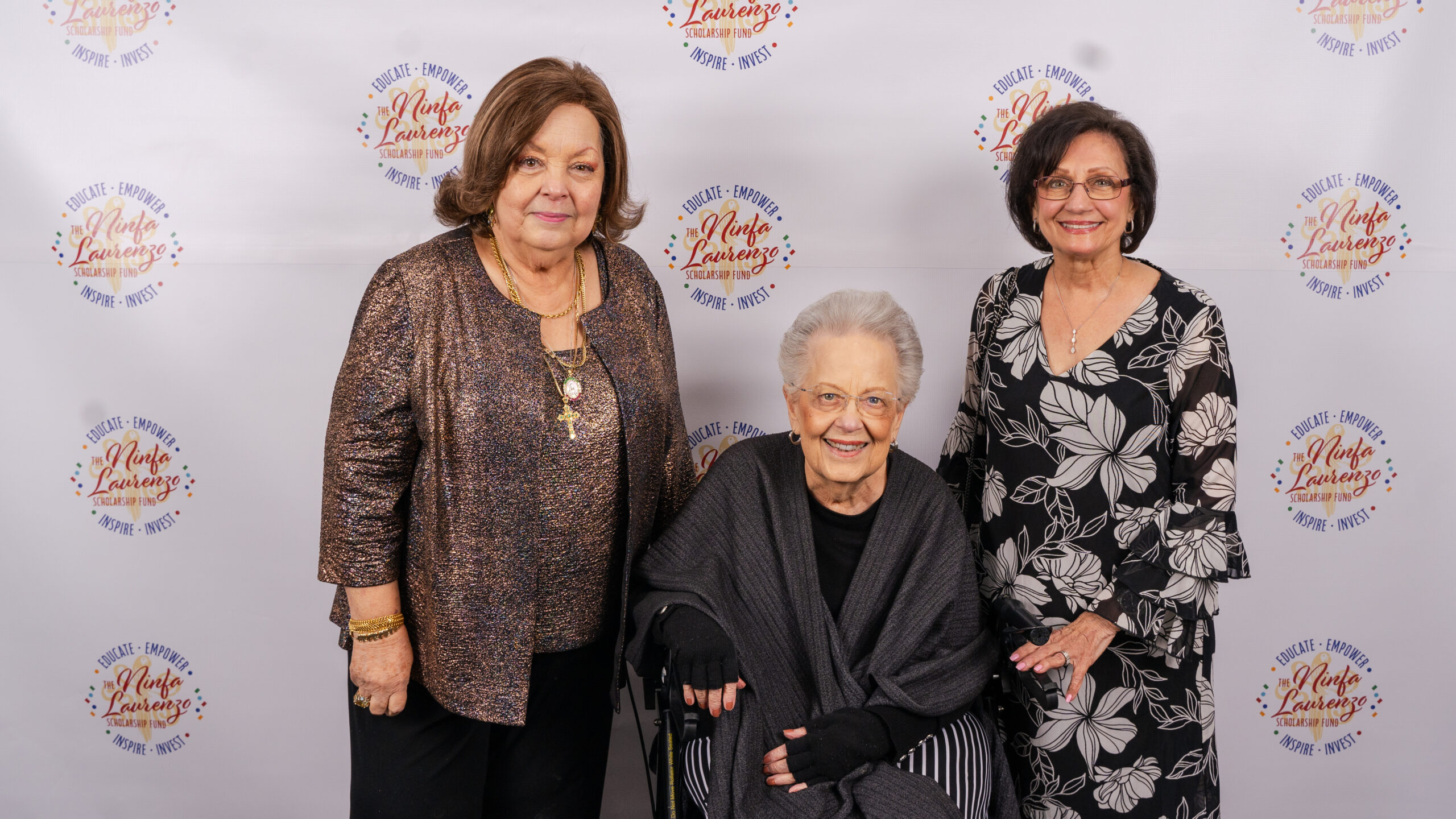 Ninfa Laurenzo Scholarship Fund 2024 Honorees Blanca Laurenzo Rosie Mandola Carrabba Mary Virginia Mandola