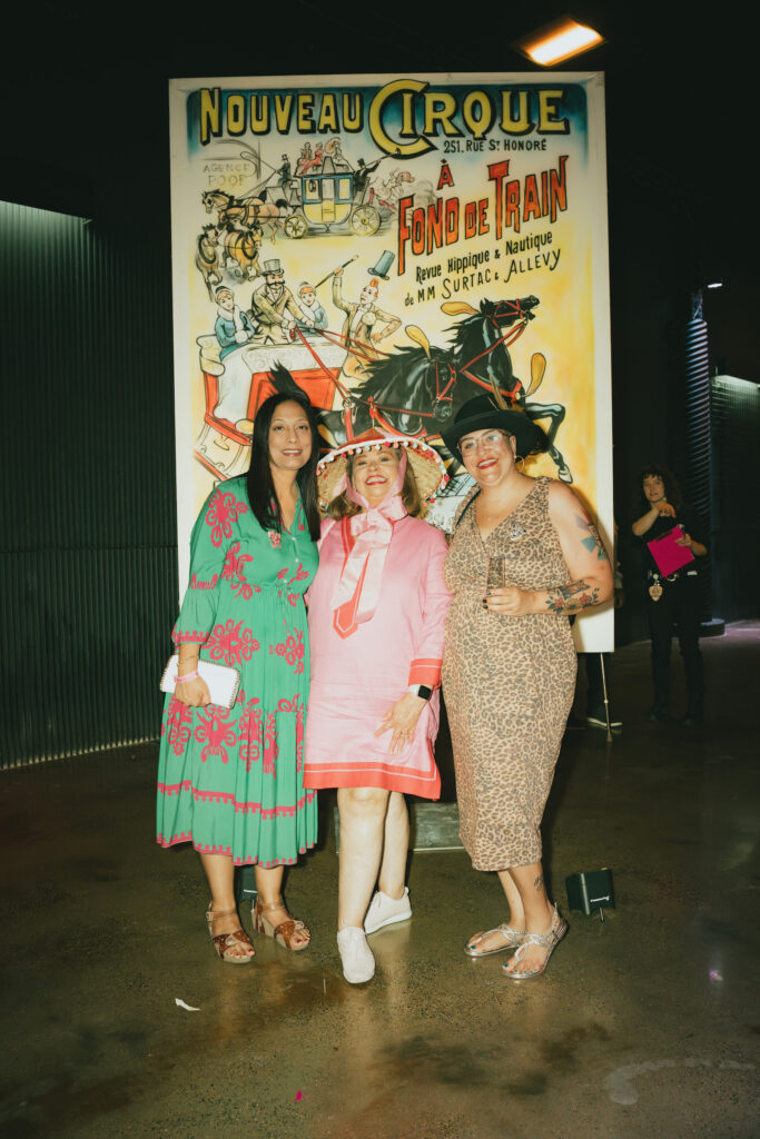 Shubhra Endley, Linda Cantu, Januari Fox at Legacy Community Health's Mint Julep fundraiser. (Photo by Jessica Ortiz)