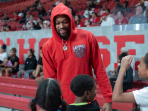 The Forever Coogs advanced past the quarterfinal round of The Basketball Tournament and its Million Dollar Prize. UH Coach Kelvin Sampson was among those at he game at the Fertitta Center, July 30, 2024