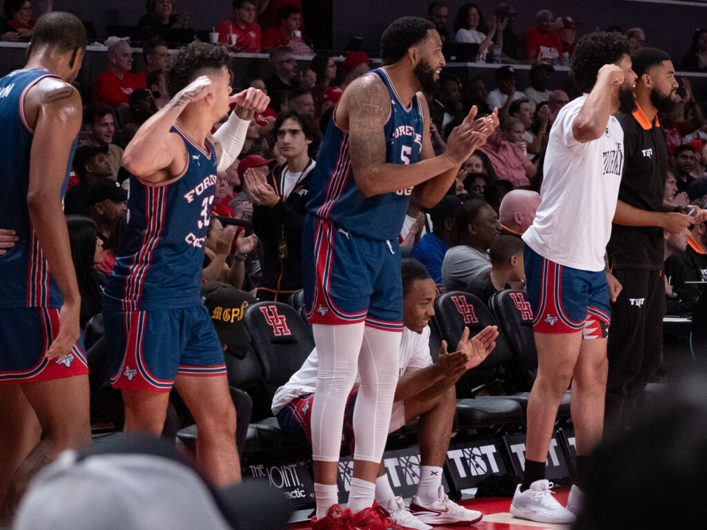 Once a University of Houston basketball player, always a University of Houston basketball player. (Photo by F. Carter Smith)