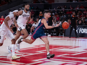 The Forever Coogs advanced past the quarterfinal round of The Basketball Tournament and its Million Dollar Prize. UH Coach Kelvin Sampson was among those at he game at the Fertitta Center, July 30, 2024