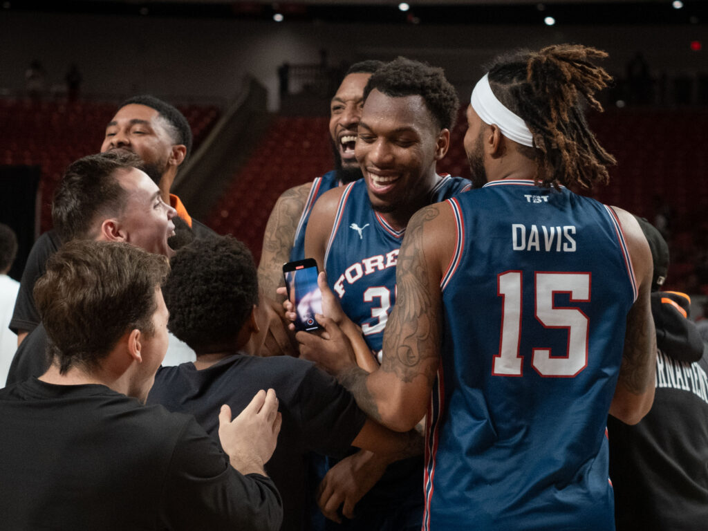 Fabian Wjhite Jr. (center) still knows how to make winning happen. He is a Forever Coog in so many ways. (Photo by F. Carter Smith)