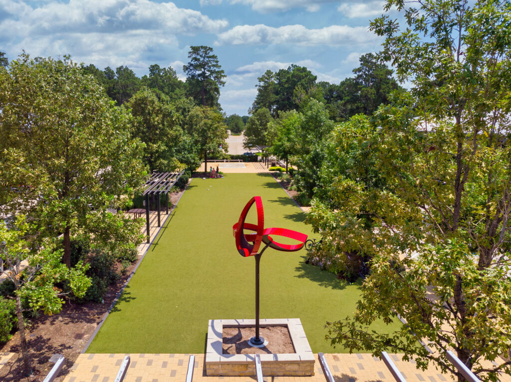 Creekside Park Village Green is just one of 151 parks in The Woodlands.

