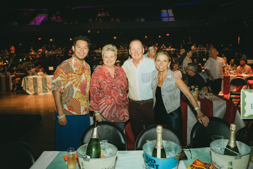 Zac Paugh, Tammi Wallace, Ray Purser, Kathryn Mcniel at Legacy Community Health's Mint Julep fundraiser. (Photo by Jessica Ortiz)