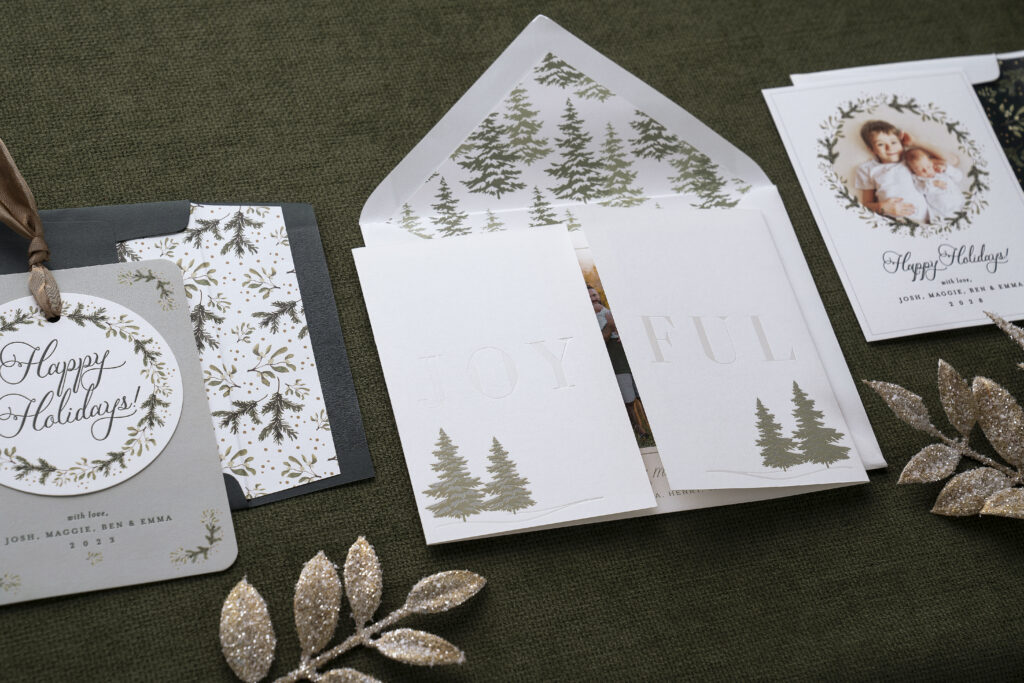 The feeling of paper in your hand, the cardstock, and the embossed envelope immediately sets the tone for the event. 