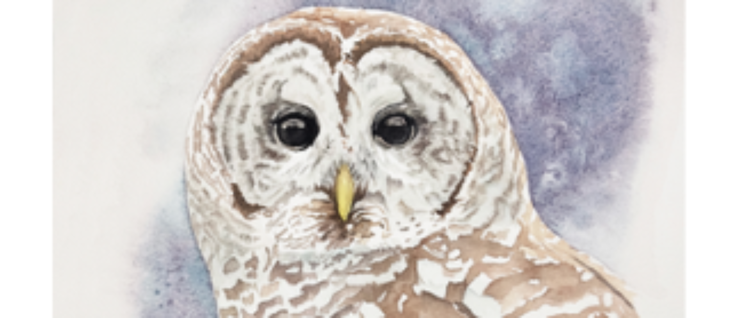 This watercolor work by Allan Ginsburg will be raffled by Ardest Gallery to raise funds for the Friends of Texas Wildlife. (Courtesy Ardest Gallery)