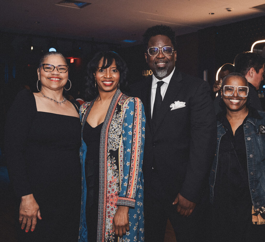 Sylvia LeBlanc, Shannon Buggs, Sherwin K. Bryant, Antoinette M. Jackson at Project Row Houses' 30th Anniversary Gala (Photo by David “Odiwams” Wright)