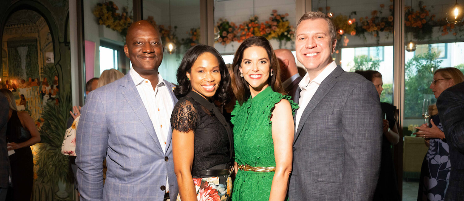 Derrick & Roslyn Bazzelle-Mitchell, Ann & John Ayre at Children's Memorial Hermann Hospital 'Meet Us at the Club' friend-raising event. (Photo by Daniel Ortiz)