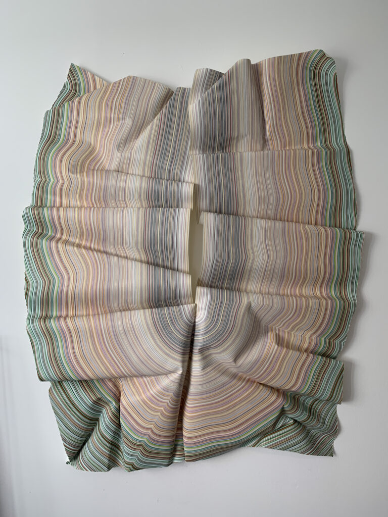 American artist Laura Waldusky, who lives across the pond, presents her mind-bending "Tulip Series," 2023, at Avant-Art Gallery.