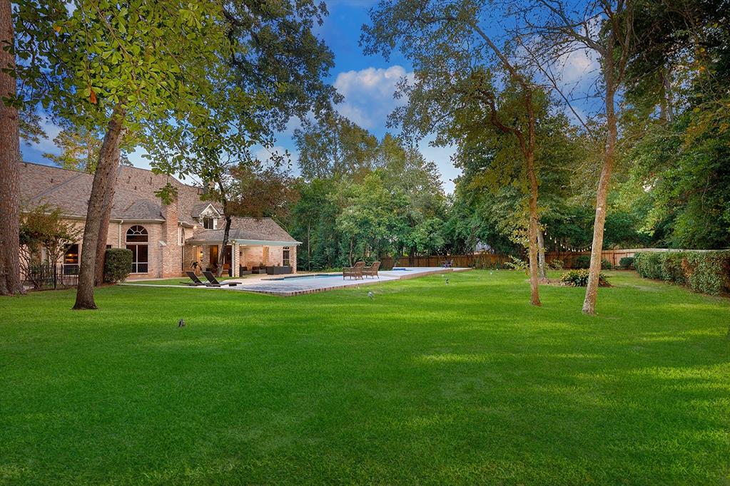 The large lot offers plentiful space for backyard additions, landscaping, or space for kids to play. 