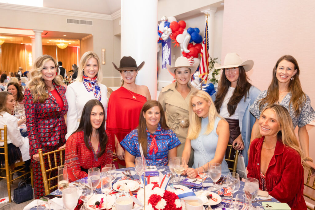 The City Boots and Lone River was a star-studded table of iconic women in the western industry. Top: Kadee Blair, Lizzy Bentley, Taylor Mitchell, Courtenay DeHoff, Alex Cohen, Leigh King. Bottom: Lindsay Branquino, Katie Beal Brown, Kristin Kilpatrick Snow, Lacey Szczepanik. (Photo by Ellman Photography)