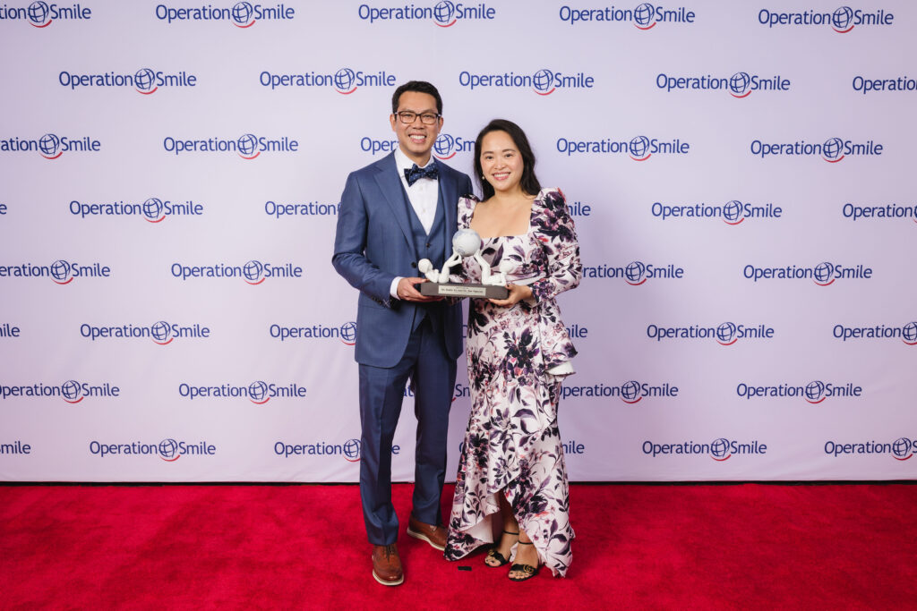Honorees Dr. Bar Nguyen, Dr. Katie To at the Operation Smile Gala held at the Royal Sonesta Hotel (Photo by Johnny Than)