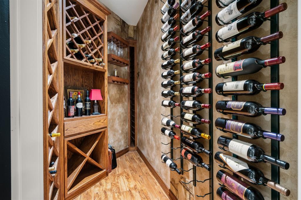 There's an excellent spot for your wine stash in this home. 
