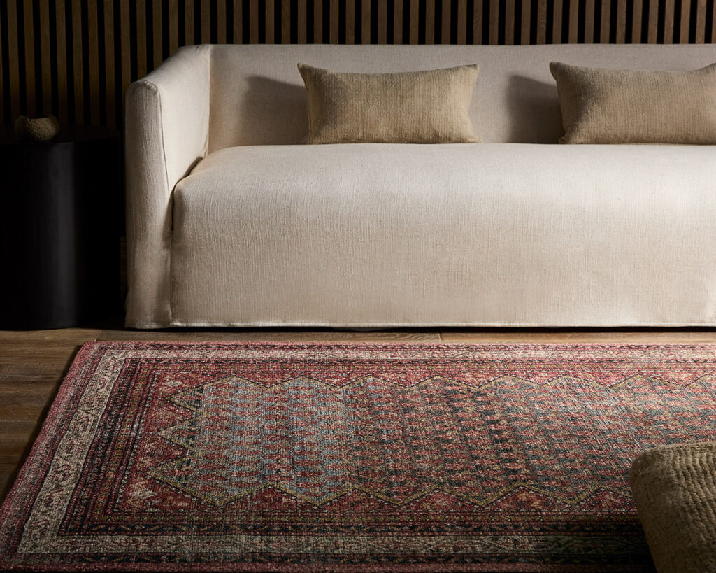 The rugs in the House Sprucing x Jaipur Living collections are not only durable and sustainable but also feature bold, versatile designs that are neutral enough to seamlessly fit into various styles and spaces.