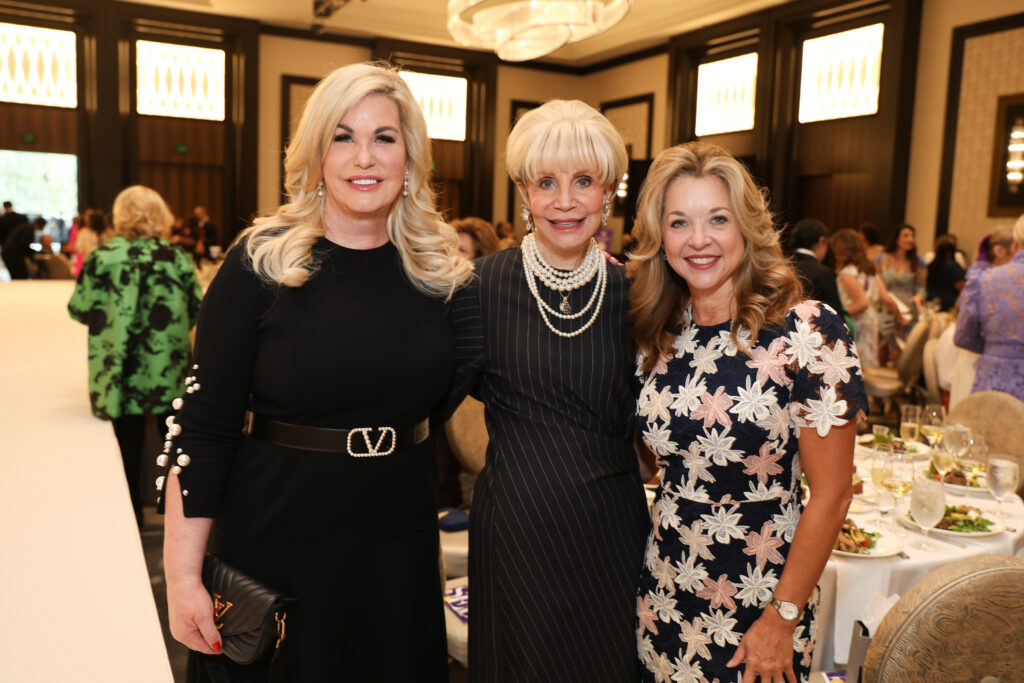 Stephanie von Stein Schusterman, Leisa Holland-Nelson Bowman, Julie Baker Finck at the PaperCity Philanthropy in Fashion Best Dressed luncheon benefiting March of Dimes (Photo by Priscilla Dickson)
