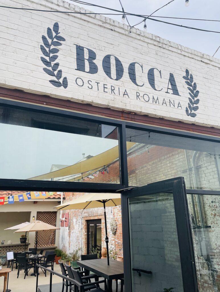 You'll find Bocca Osteria Romana tucked down a side alley just of South Main. (Photo by Courtney Dabney)