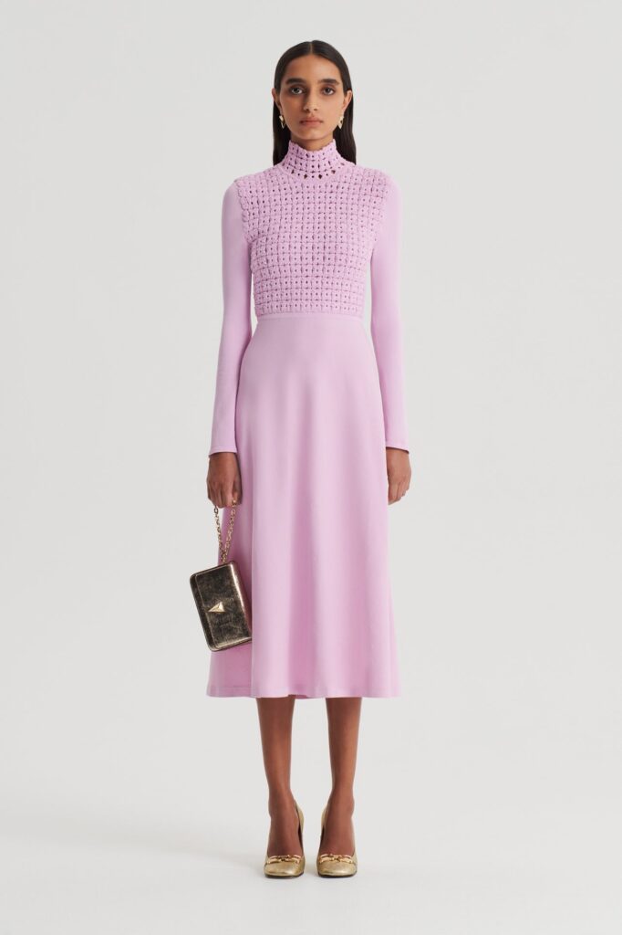 Crepe Knit Daisy Dress at Scanlan Theodore