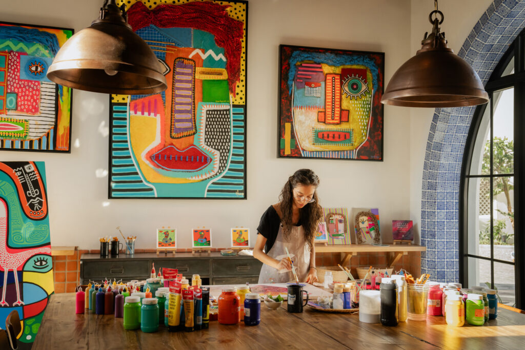 El Taller is the permanent artist studio and workshop, bringing beloved Mexican culture to guests.