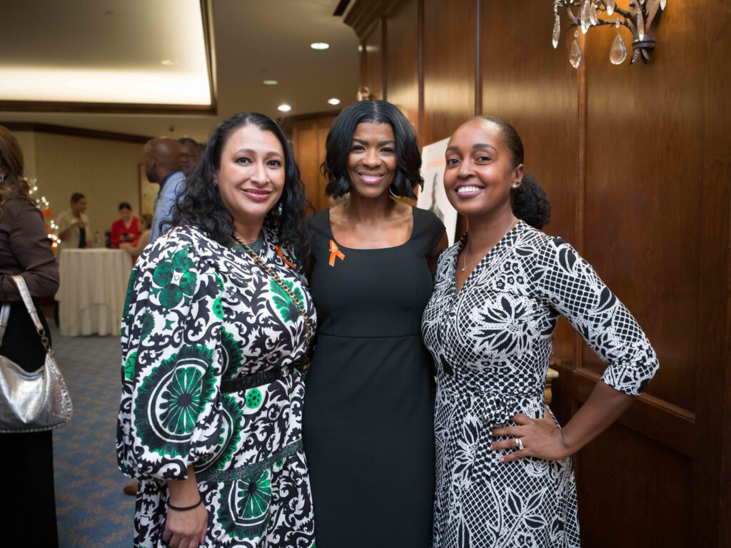 Crystal Calloway, Urica Chevis, Natalia Oates at the National MS Society 'Together for a Cure' luncheon (Photo by Daniel Ortiz)